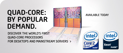 INTEL Quad Core Processor servers with RAID built in.